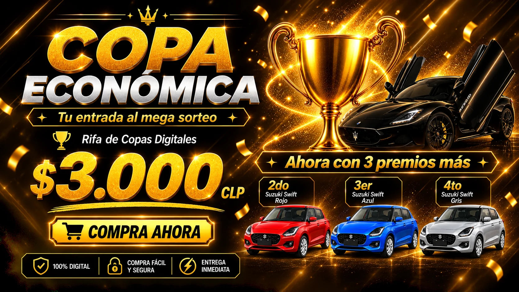 Copa económica: 1 copa por $3.000
