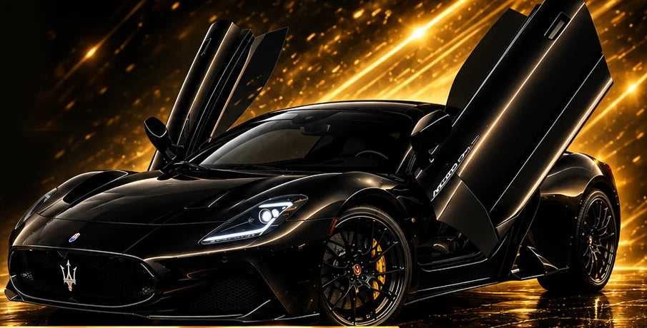 Maserati MC20 negro, gran premio