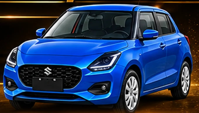 Suzuki Swift azul, 3er premio